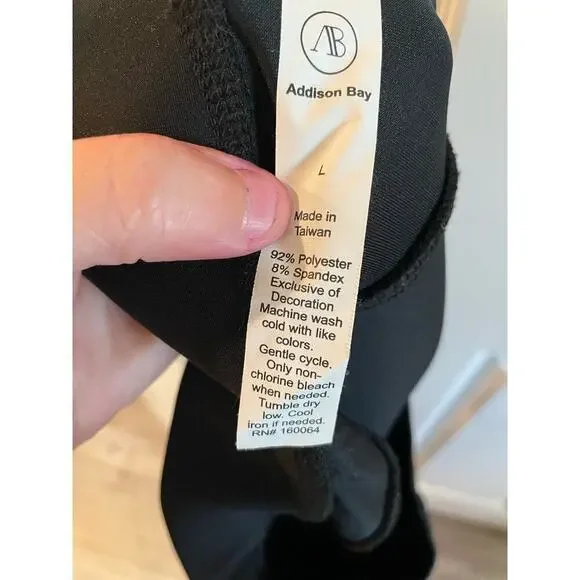 Addison Bay black pants/leggings size large - Picture 11 of 12